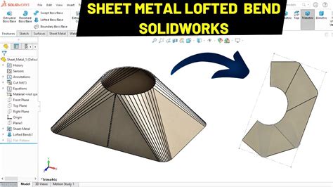 solidworks conical sheet metal